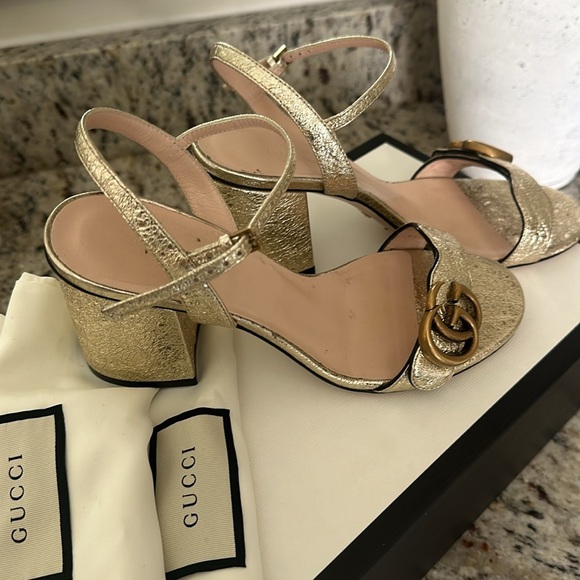 Gucci Slingback open toe block heels - Picture 4 of 7